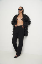 Load image into Gallery viewer, Black jacket small bows