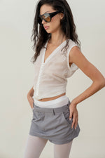 Load image into Gallery viewer, Gray shorts skirt