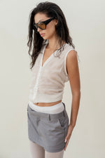 Load image into Gallery viewer, Gray shorts skirt
