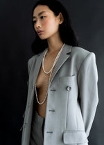 Load image into Gallery viewer, Gray long jacket