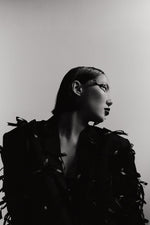 Load image into Gallery viewer, Black jacket small bows