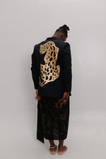 Load image into Gallery viewer, Black leopard jacket
