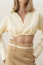Load image into Gallery viewer, Short beige shirt
