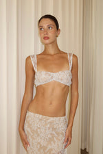 Load image into Gallery viewer, lace top beige
