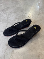 Load image into Gallery viewer, wedge suede black
