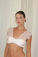 Load image into Gallery viewer, ivory lace top white

