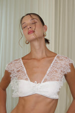 Load image into Gallery viewer, ivory lace top white
