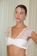 Load image into Gallery viewer, ivory lace top white
