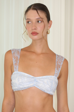 Load image into Gallery viewer, lace top blue
