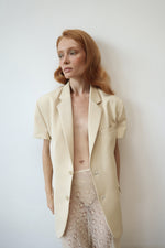 Load image into Gallery viewer, Beige jacket with short sleeves
