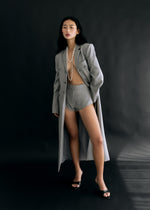 Load image into Gallery viewer, Gray long jacket
