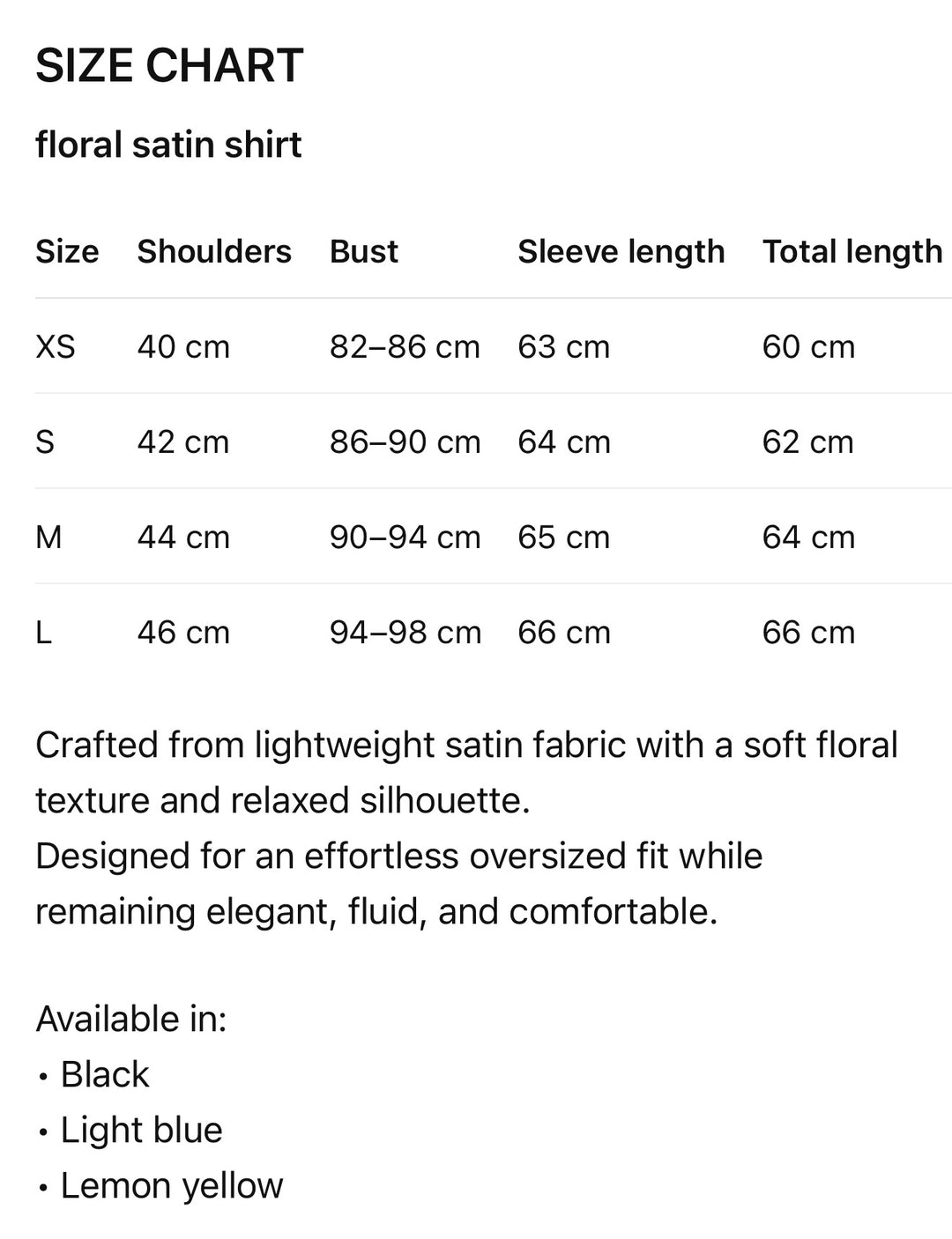 Satin shirt with flowers black
