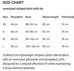 Load image into Gallery viewer, Blue striped shirt with a tie
