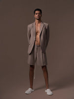 Load image into Gallery viewer, Cream tie jacket
