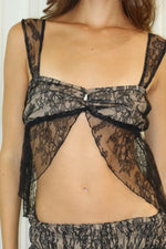 Load image into Gallery viewer, aura lace top black
